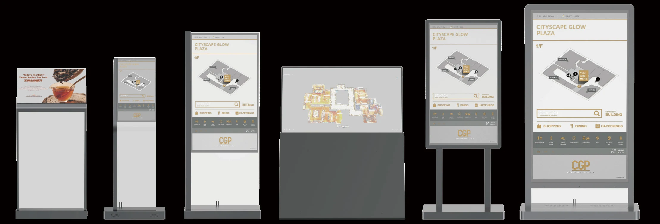 Concierge transparent OLED display